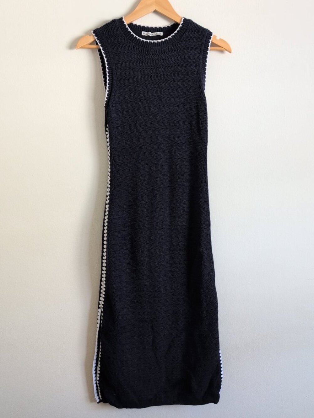 Abercrombie & Fitch Navy Blue Knit Maxi Dress